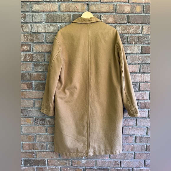 Levi’s Premium Oversized Tan Canvas Luna Coat - Size M - Picture 3 of 10